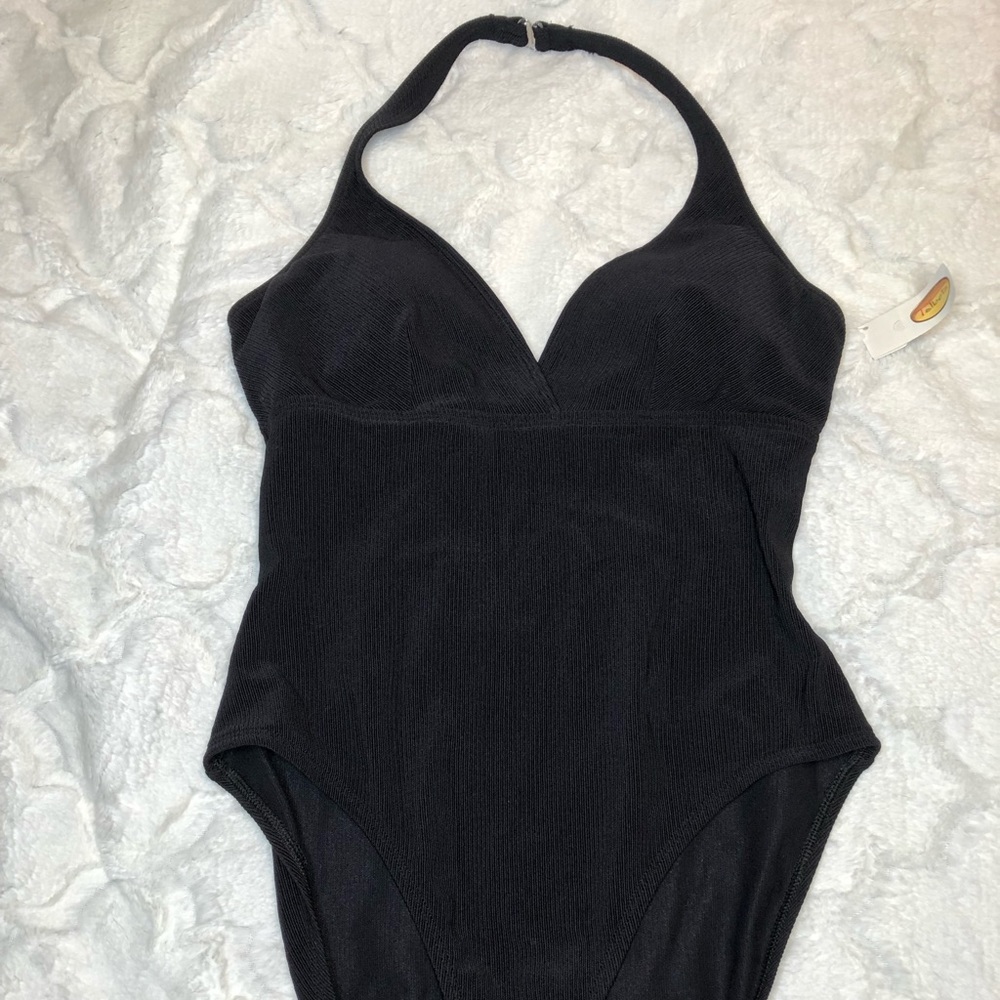Talbots black one-piece swimsuit